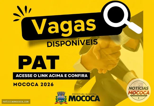 Vagas estão abertas para o PAT em Mococa nesta quarta-feira