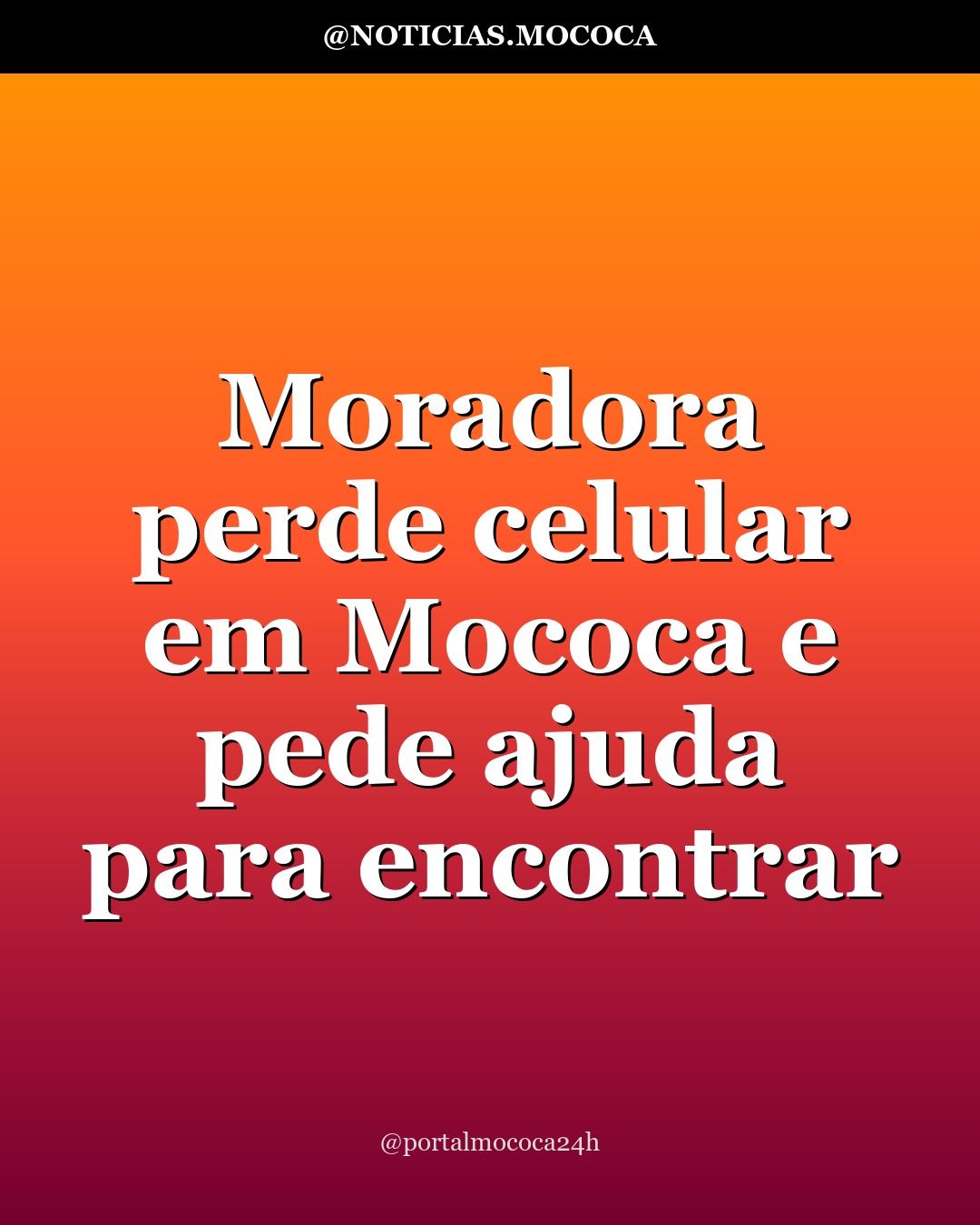 Moradora perde celular em Mococa e pede ajuda para encontrar