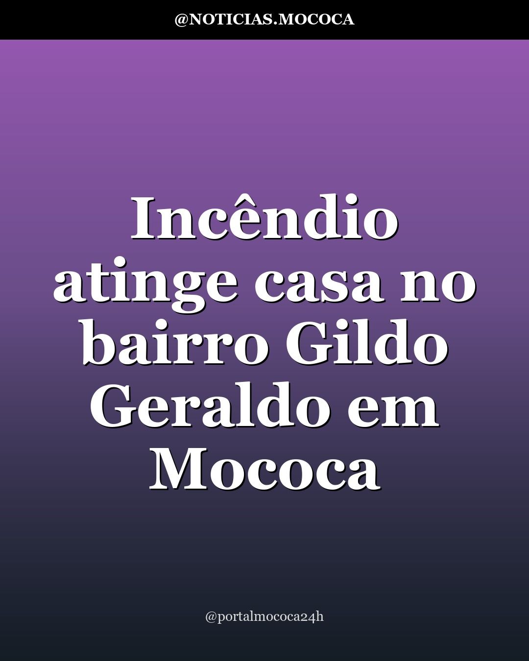 Incêndio atinge casa no bairro Gildo Geraldo em Mococa