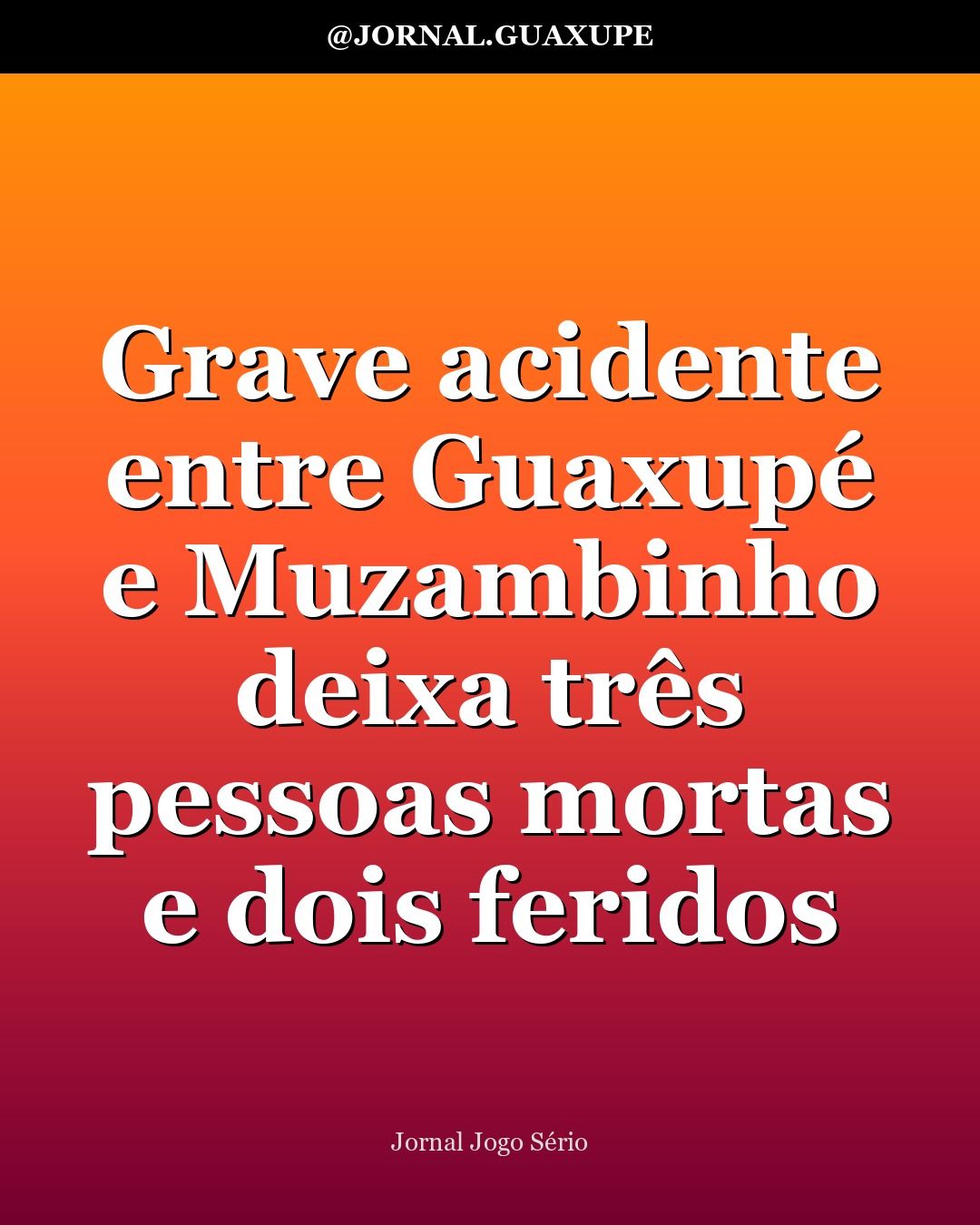 Grave acidente entre Guaxupé e Muzambinho deixa três pessoas mortas e dois feridos