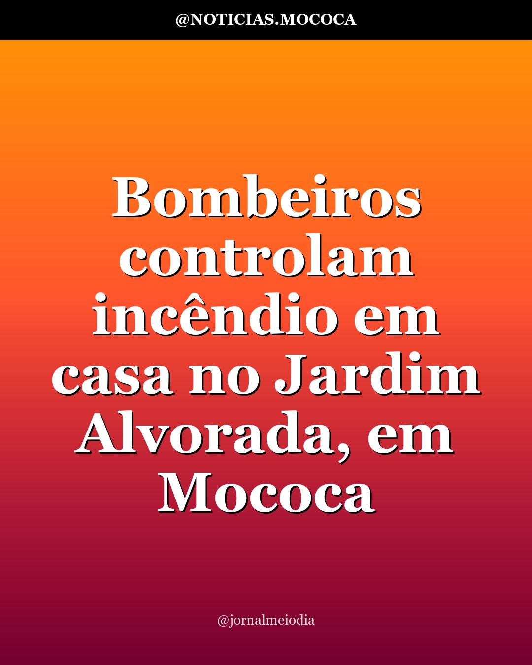 Bombeiros controlam incêndio em casa no Jardim Alvorada, em Mococa