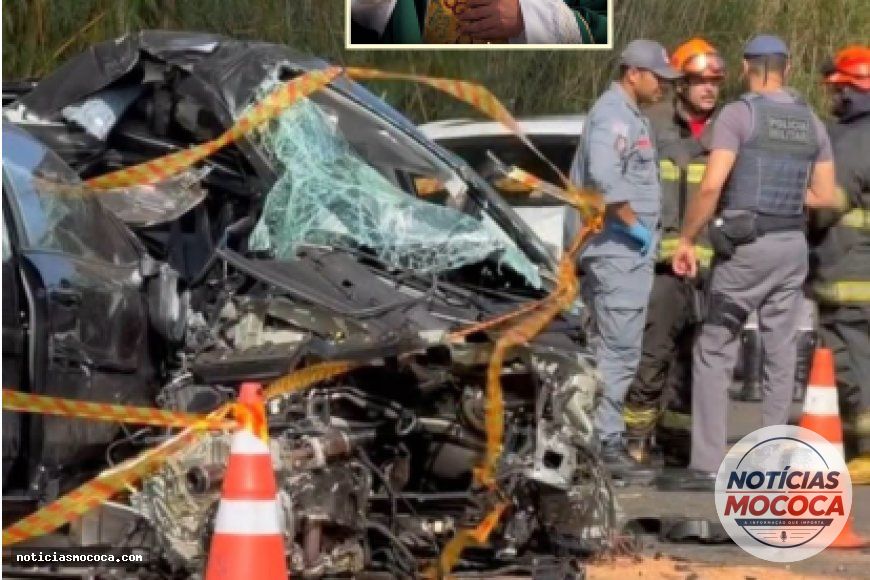 Colisão na Rodovia SP-338 mata pároco de Poços de Caldas e deixa quatro feridos em Mococa