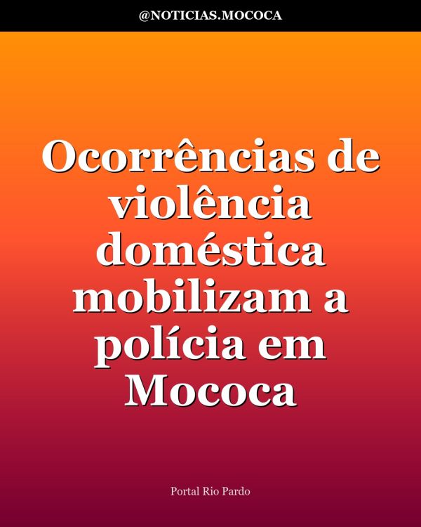 Ocorrências de violência doméstica mobilizam a polícia em Mococa