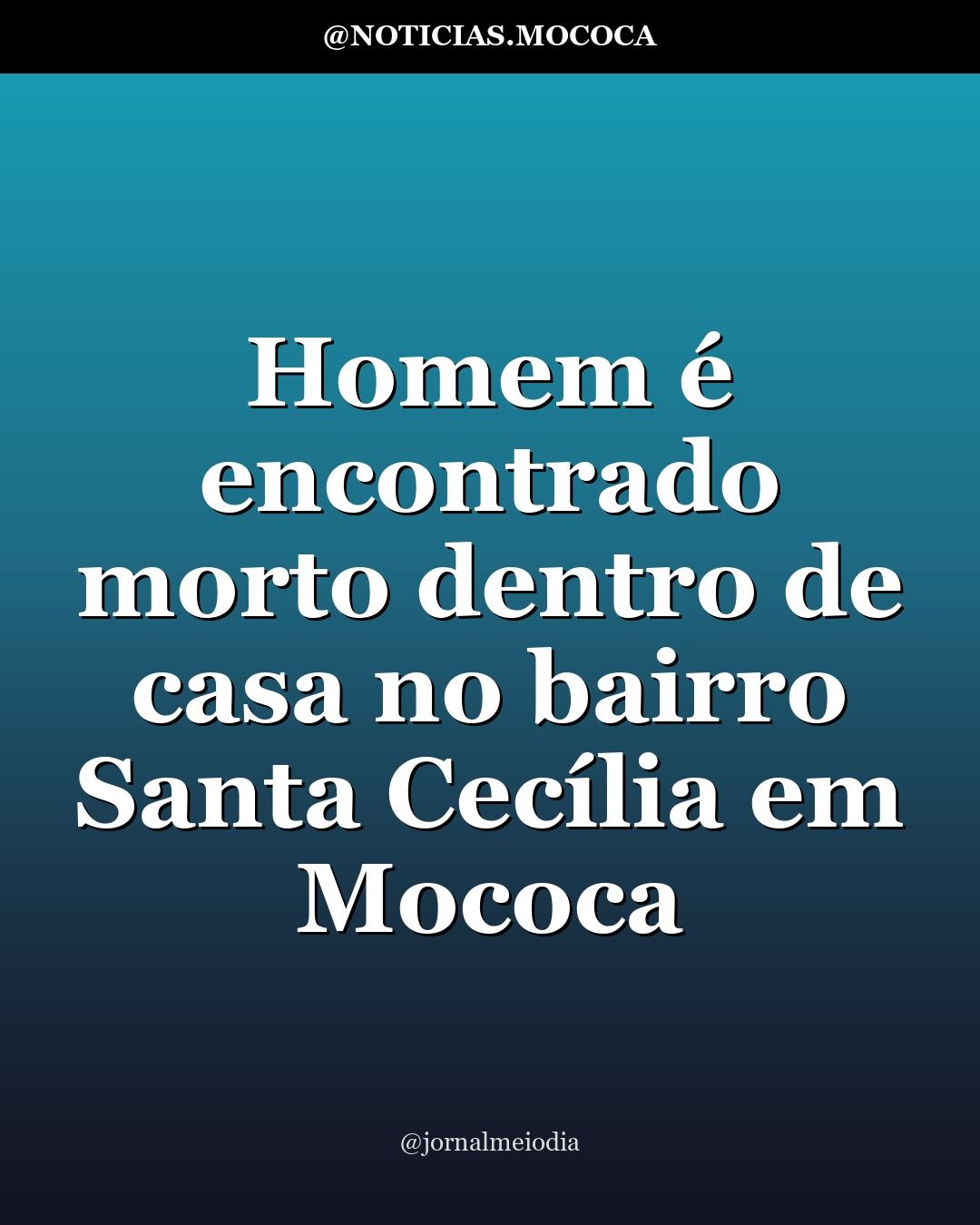 Homem é encontrado morto dentro de casa no bairro Santa Cecília em Mococa
