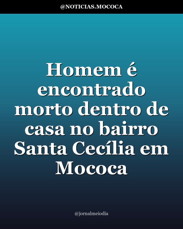 Homem é encontrado morto dentro de casa no bairro Santa Cecília em Mococa