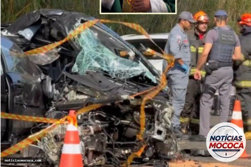 Colisão na Rodovia SP-338 mata pároco e deixa quatro feridos em Mococa