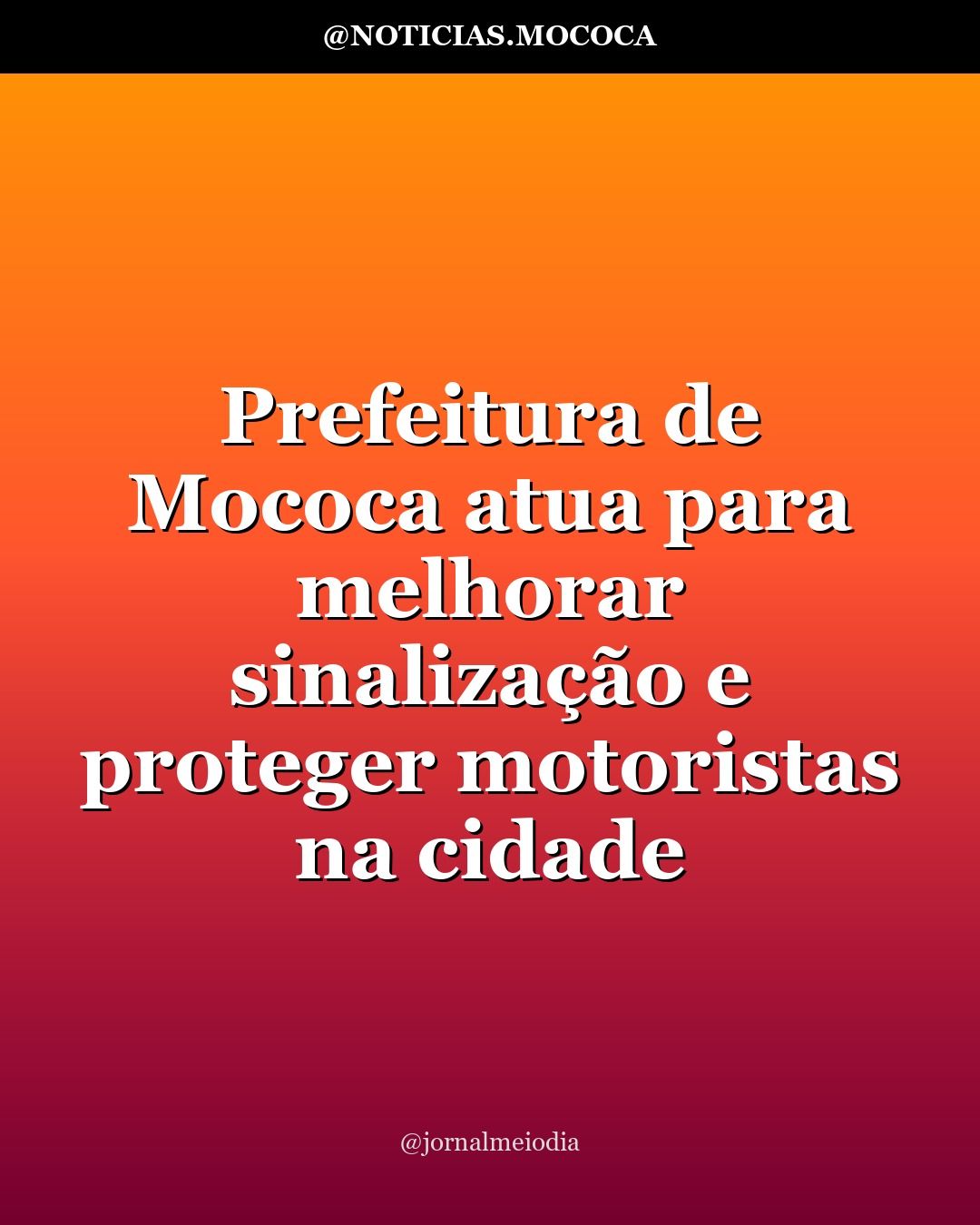 Prefeitura de Mococa atua para melhorar sinalização e proteger motoristas na cidade