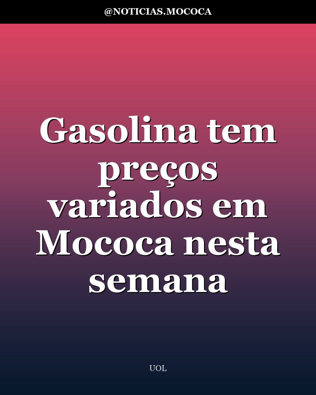 Gasolina tem preços variados em Mococa nesta semana