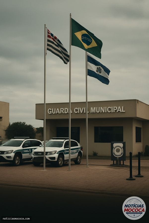GCM de Mococa participa da inauguração da ampliação da base da GCM de Serrana e firma acordo de cooperação técnica