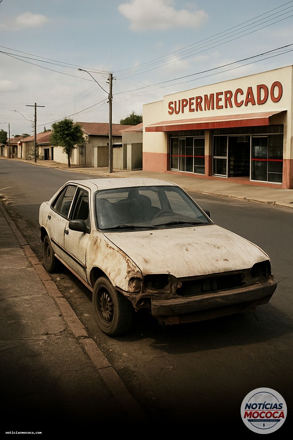 Morador pede ajuda para localizar motorista que atingiu seu carro em Mococa